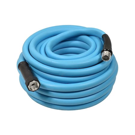 Interstate Pneumatics 50 ft L Drinking Water Hose, Hybrid-Polymer Tube, Blue HHW-050